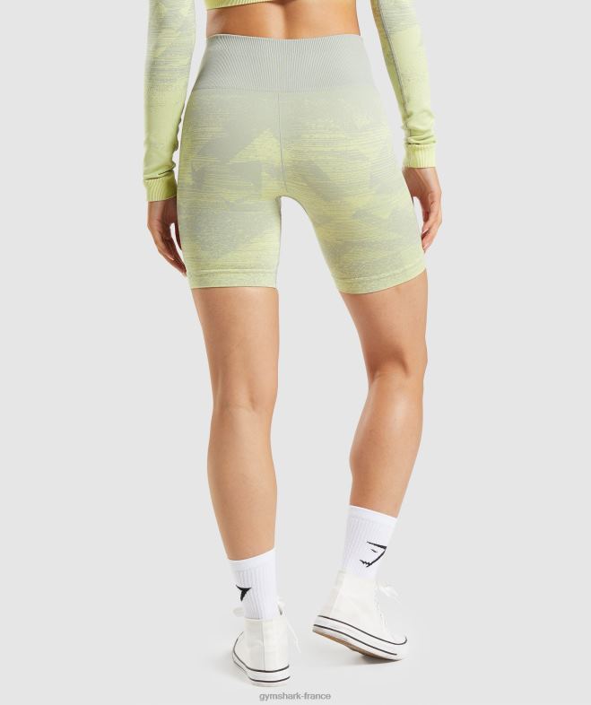 Gymshark adapter un short sans couture ombré triangle | imprimé gris taupe femmes 6HF2887